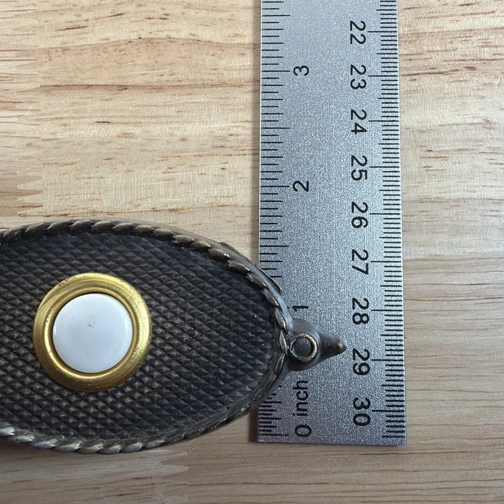Vintage Cast Metal Eagle Doorbell Cover Federal Style Americana Entry Hardware